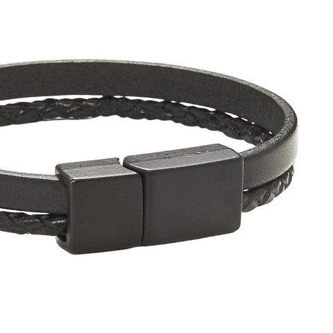 The Watch Boutique Chrysostomos Kids Handmade Lear Bracelet with Two Straps