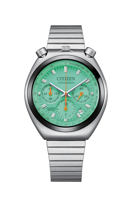 The Watch Boutique Citizen Chronograph Men's Stainless Steel Green Dial Watch