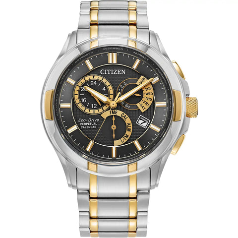 The Watch Boutique Citizen Classic 8700 Eco-Drive Men's Stainless Steel Black Dial Watch