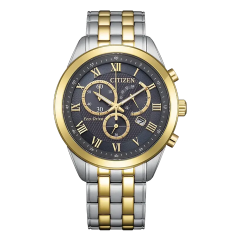The Watch Boutique Citizen Classic Chronograph Eco-Drive Watch Grey Dial