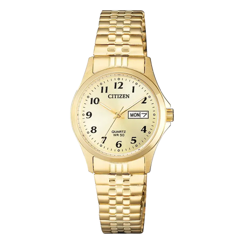 The Watch Boutique Citizen Classic Quartz Watch Gold Dial