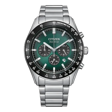 The Watch Boutique Citizen Classic Sport Chronograph Green Dial Watch