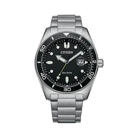 The Watch Boutique Citizen Eco-Drive Black Dial Date Watch