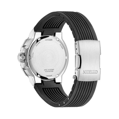 The Watch Boutique Citizen Eco-Drive Black Polyurethane Strap Watch