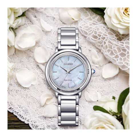 The Watch Boutique Citizen Eco-Drive Blue Mother-of-Peal Dial Watch