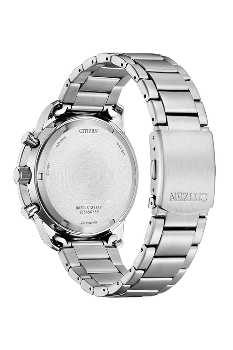 The Watch Boutique Citizen Eco-Drive Men's Stainless Steel Blue Dial Watch