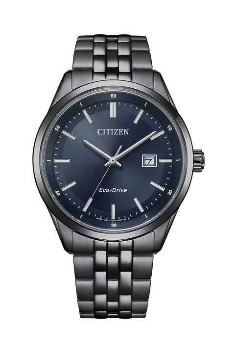 The Watch Boutique Citizen Eco-Drive Men's Stainless Steel Blue Dial Watch