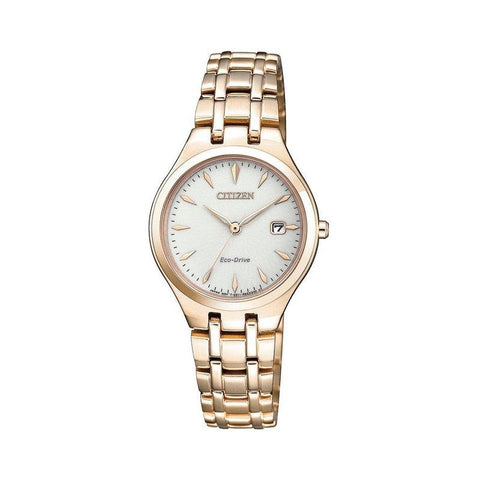 The Watch Boutique Citizen Eco-Drive Rose Gold Ladies Date Dress Watch