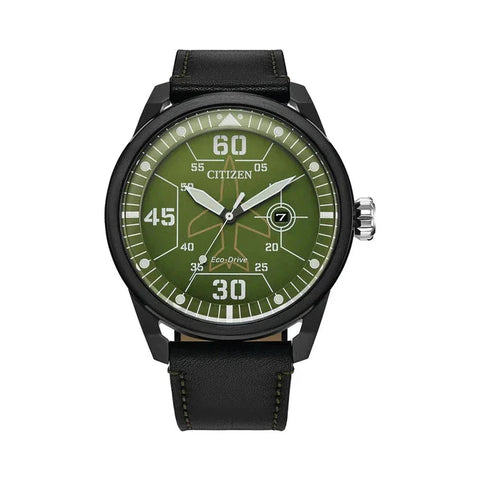 The Watch Boutique Citizen Gents Pilot Eco-Drive Dress Watch