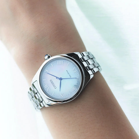 The Watch Boutique Citizen L Eco-Drive Women's Stainless Steel Mother of Pearl Dial Watch