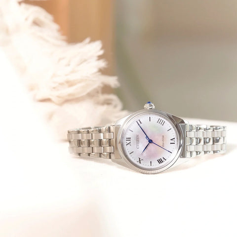 The Watch Boutique Citizen L Eco-Drive Women's Stainless Steel Mother of Pearl Dial Watch