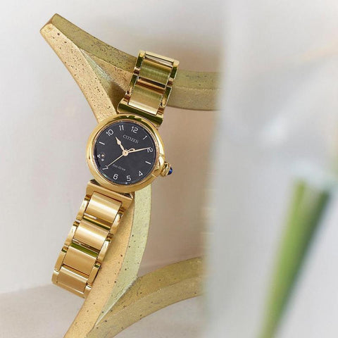 The Watch Boutique Citizen L May Bells Mini Quartz Watch Black Dial