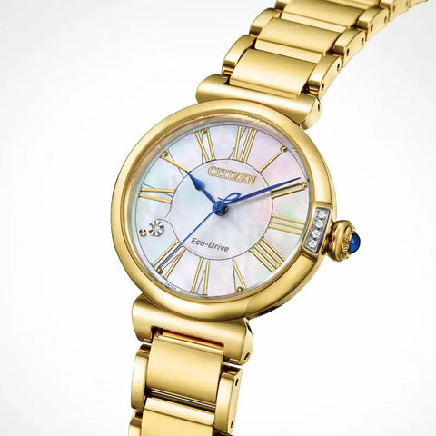 The Watch Boutique Citizen L May Bells Quartz Watch White Mother-of-Pearl Dial