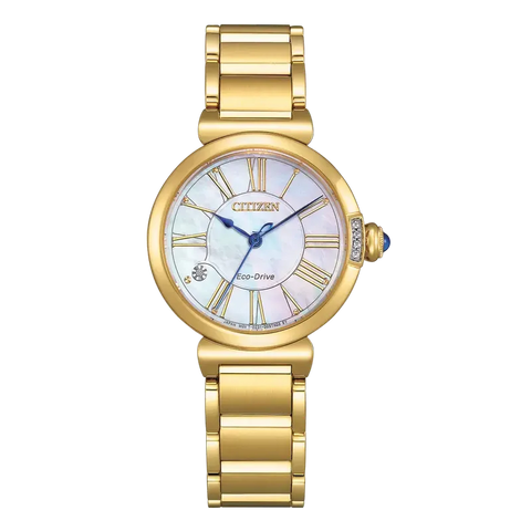 The Watch Boutique Citizen L May Bells Quartz Watch White Mother-of-Pearl Dial