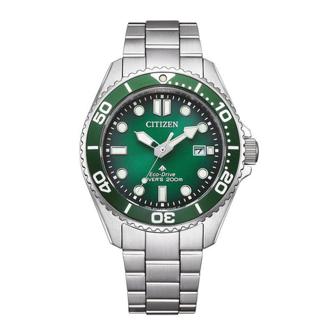 The Watch Boutique Citizen Promaster Eco-Drive Diver Green Dial Watch