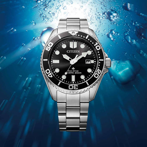The Watch Boutique Citizen Promaster Eco-Drive Diver Solar Stainless Steel Men's Dive Watch