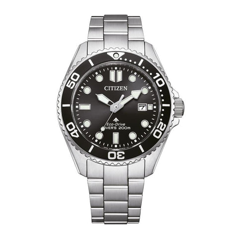 The Watch Boutique Citizen Promaster Eco-Drive Diver Solar Stainless Steel Men's Dive Watch