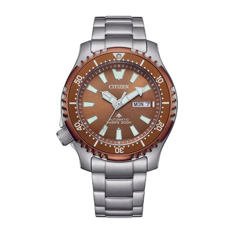 The Watch Boutique Citizen Promaster Eco-Drive Gents Automatic Diver's Copper Dial NY0164-65X