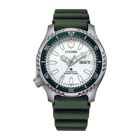 The Watch Boutique Citizen Promaster Eco-Drive Gents Automatic Diver's White Dial NY0168-64A