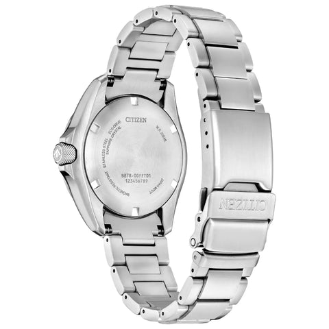 The Watch Boutique Citizen Promaster Land GMT Eco-Drive Men's Stainless Steel Red Dial Watch