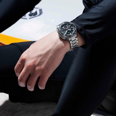 The Watch Boutique Citizen Promaster WaveTracker Quartz Watch Black Dial