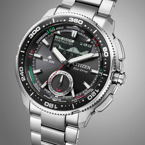 The Watch Boutique Citizen Promaster WaveTracker Quartz Watch Black Dial