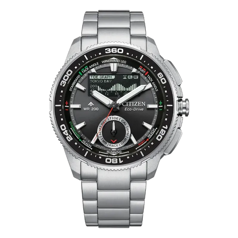 The Watch Boutique Citizen Promaster WaveTracker Quartz Watch Black Dial