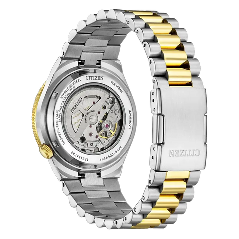 The Watch Boutique Citizen TSUYOSA Shore Automatic Two-Tone Maroon Watch