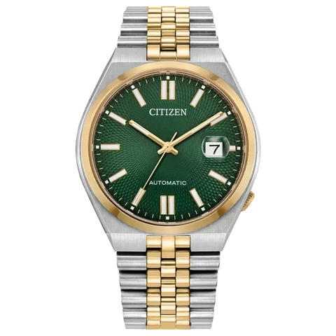 The Watch Boutique Citizen Tsuyosa 60 Green Dial Automatic Stainless-Steel Men's Watch