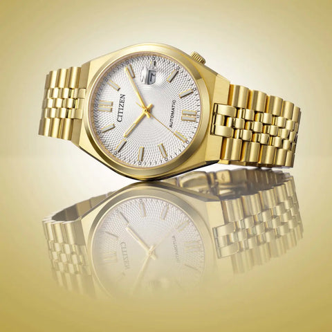 The Watch Boutique Citizen Tsuyosa 60 Men's Stainless Steel Silver Dial Watch