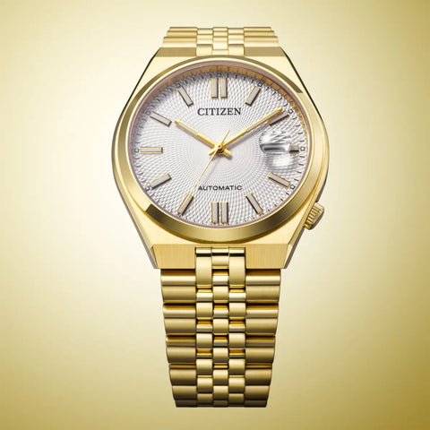 The Watch Boutique Citizen Tsuyosa 60 Men's Stainless Steel Silver Dial Watch