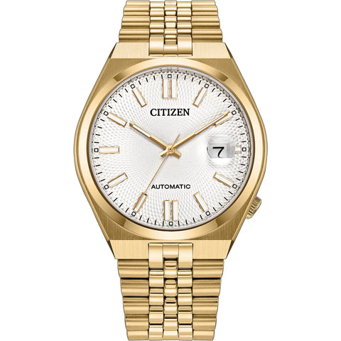 The Watch Boutique Citizen Tsuyosa 60 Men's Stainless Steel Silver Dial Watch