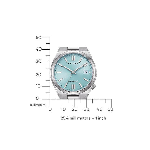 The Watch Boutique Citizen Tsuyosa Automatic Blue Dial Stainless Steel Men's Watch