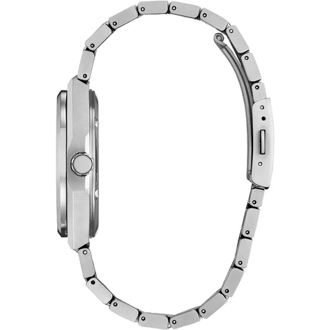 The Watch Boutique Citizen Zenshin Super Titanium Eco-Drive Men's Stainless Steel White Dial Watch