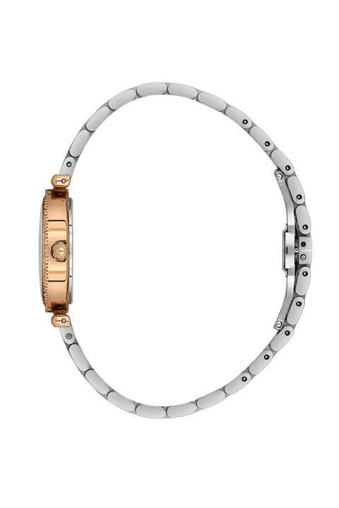 Daniel Klein Women’s Two-Tone Crystal Bezel Bracelet Watch