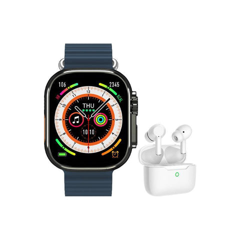 The Watch Boutique Daniel Klein A8 Ultra Smart Watch with EarPods