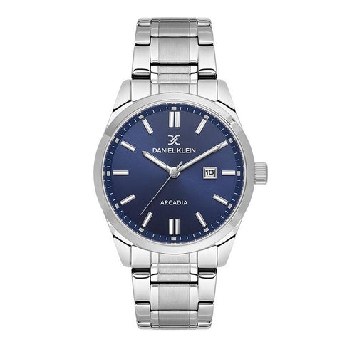 The Watch Boutique Daniel Klein Arcadia Men's Round Quartz Watch with Blue Dial