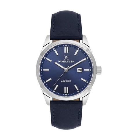 The Watch Boutique Daniel Klein Arcadia Men's Round Quartz Watch with Blue Dial