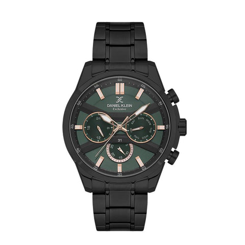 The Watch Boutique Daniel Klein Exclusive Green Dial Multifunction Watch