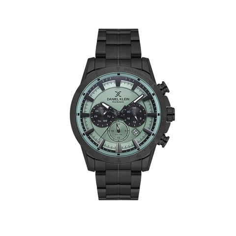 The Watch Boutique Daniel Klein Exclusive Men’s Black Stainless Steel Multi-Function Watch