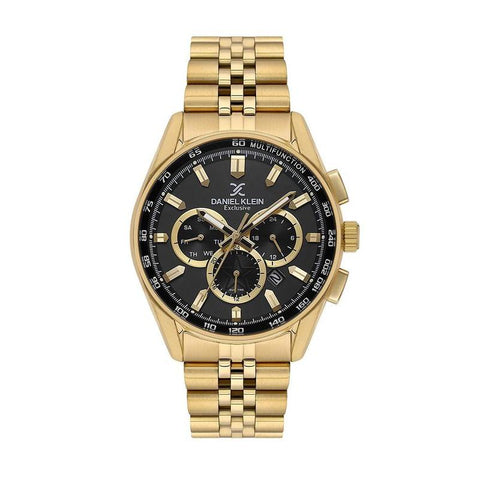 The Watch Boutique Daniel Klein Exclusive Men’s Multifunction Gold Stainless Steel Watch