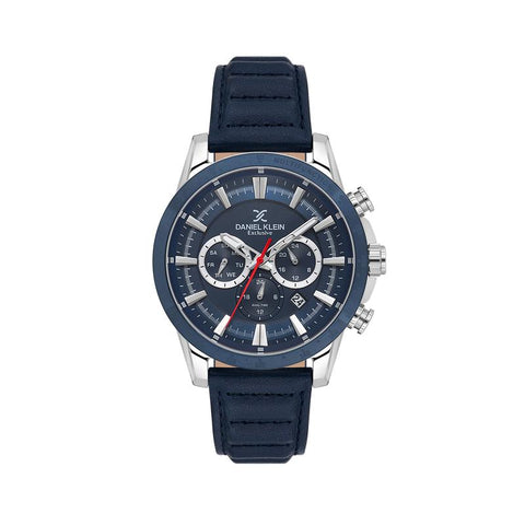 The Watch Boutique Daniel Klein Exclusive Men’s Multifunction Leather Strap Watch