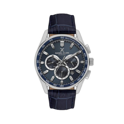 The Watch Boutique Daniel Klein Exclusive Men’s Multifunction Leather Strap Watch