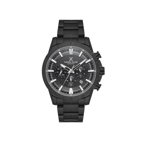 The Watch Boutique Daniel Klein Exclusive Men's Round Quartz Watch with Black Dial