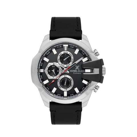 The Watch Boutique Daniel Klein Exclusive Men's Round Quartz Watch with Black Dial