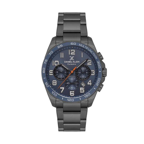 The Watch Boutique Daniel Klein Exclusive Men's Round Quartz Watch with Blue Dial