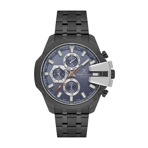 The Watch Boutique Daniel Klein Exclusive Men's Round Quartz Watch with Navy Blue Dial