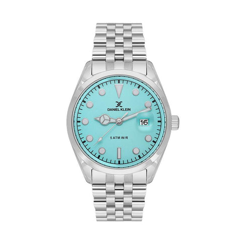 The Watch Boutique Daniel Klein Exclusive Turquoise Dial 3 Hands-Date Watch