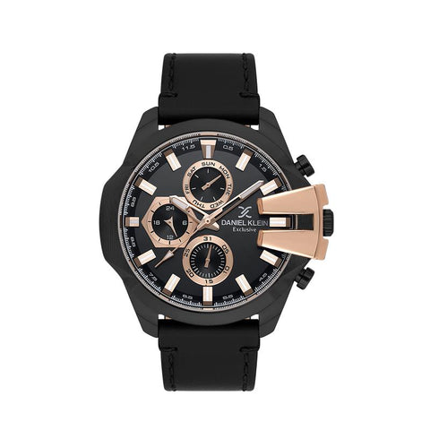 The Watch Boutique Daniel Klein Gents Black Dial Multifunction Watch