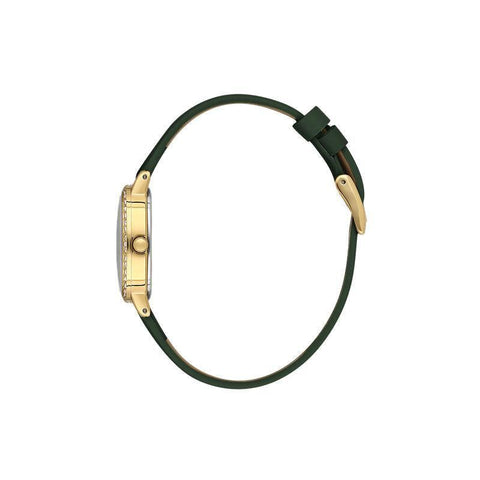The Watch Boutique Daniel Klein Ladies Black Leather Green Dial Watch